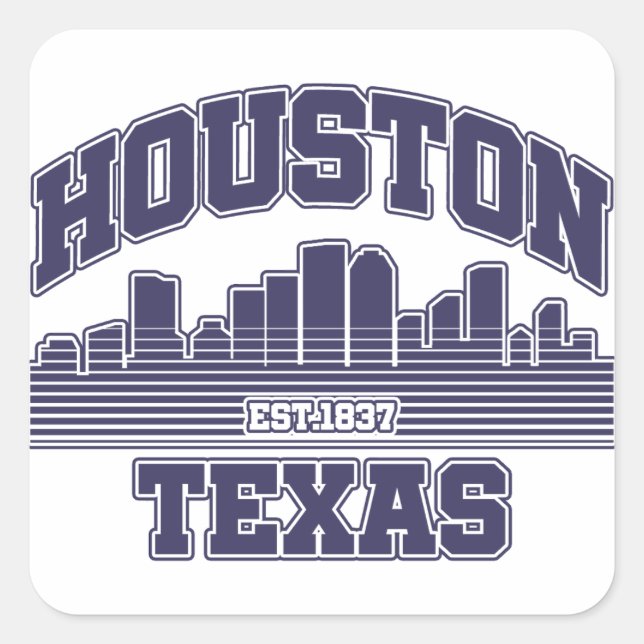 Houston,Texas Square Sticker (Front)