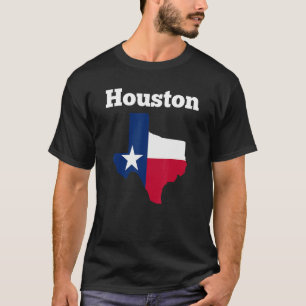 Houston Texas Texas Graphic Tees Texas Flag Map