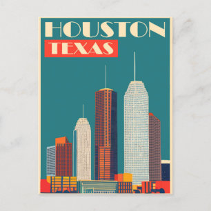 Houston, Texas, Travel Postcard