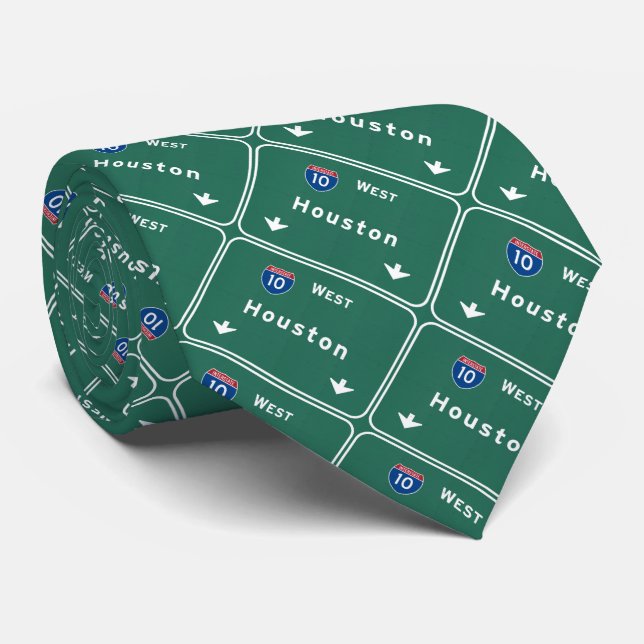 Houston Texas tx Interstate Highway Freeway Road : Tie (Rolled)