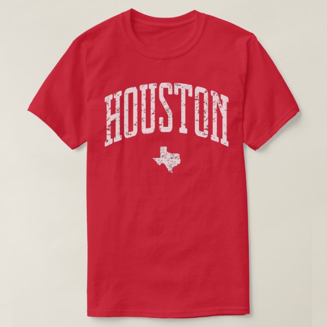 Houston Texas Vintage City  T-Shirt (Design Front)