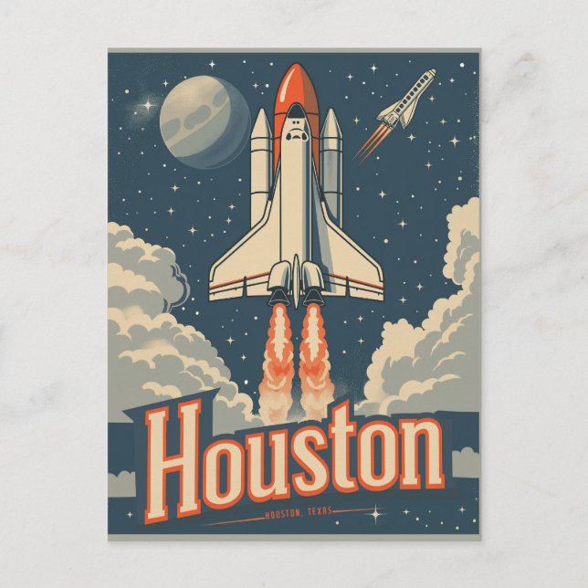 Houston, Texas Vintage Postcard (Front)
