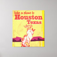 Houston, Texas Vintage Travel Poster