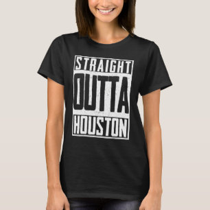 Houston Texas Watercolor Skyline Home State 7 T-Shirt