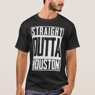 Houston Texas Watercolor Skyline Home State 7 T-Shirt