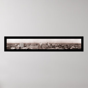 Houston TX Panoramic Photo 1910 Poster