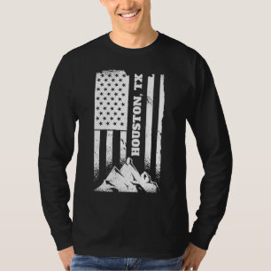 Houston Tx Texas American Patriotic Distressed Jul T-Shirt