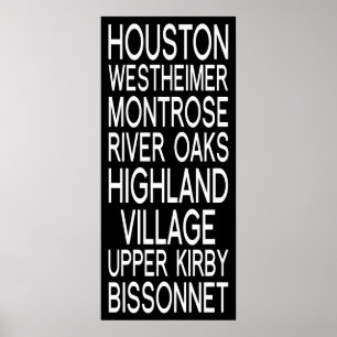 Houston Typography Poster