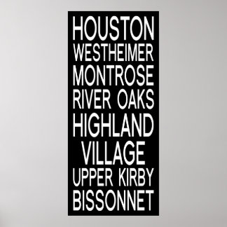 Houston | Typography Poster