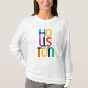 Houston United States Pop Art Letters T-Shirt