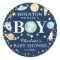 Houston We Have A Boy Outer Space Favour Sticker