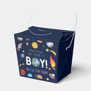 Houston We Have A Boy Space Galaxy Baby Shower Favour Box