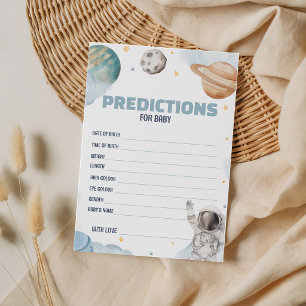 Houston We Have a Boy Space Predictions Game Invitation