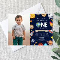 Houston We Have A One Year Old 1st Birthday Party