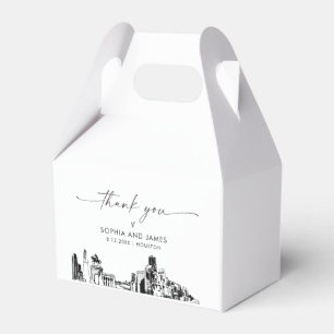 Houston Wedding Personalised Favour Box