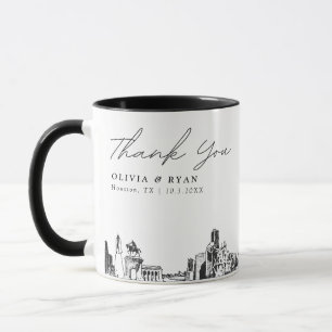 Houston Wedding Simple Custom Coffee Mug