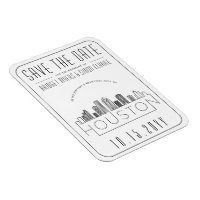Houston Wedding Stylized Skyline Save the Date