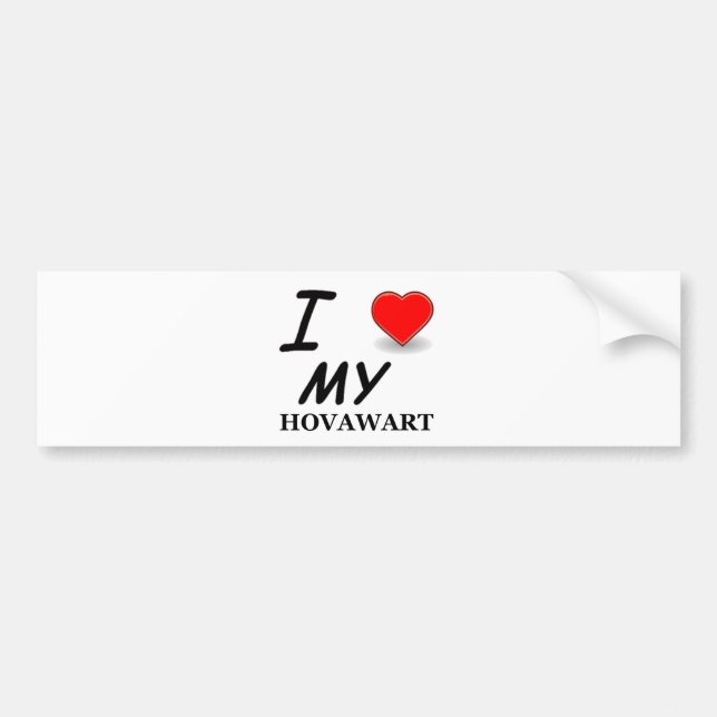 hovawart love bumper sticker (Front)