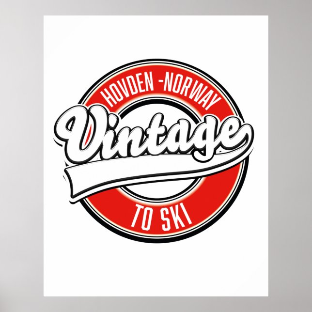 hovden norway logo poster (Front)