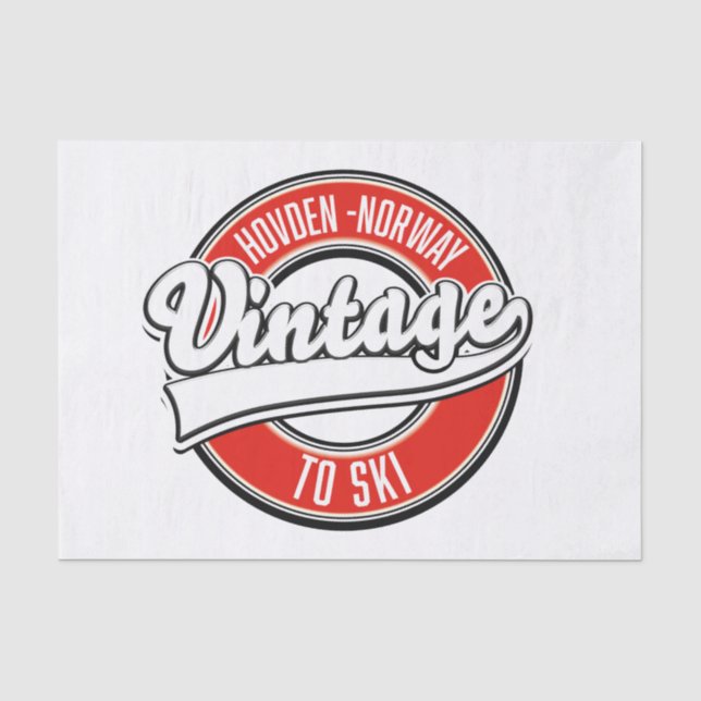 hovden norway logo tissue paper (Front)