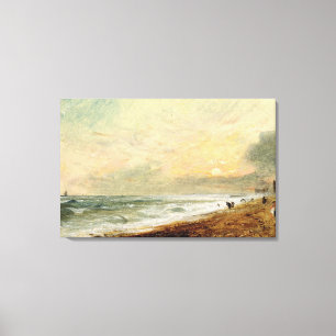 Hove Beach, c.1824 (oil on paper on panel) Canvas Print