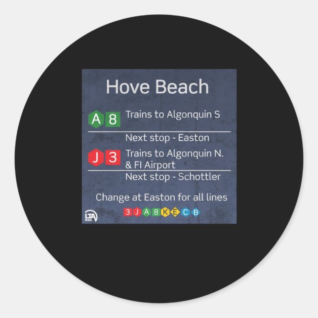 Hove Beach - Liberty City Subway - Gta Iv Sticker  (Front)