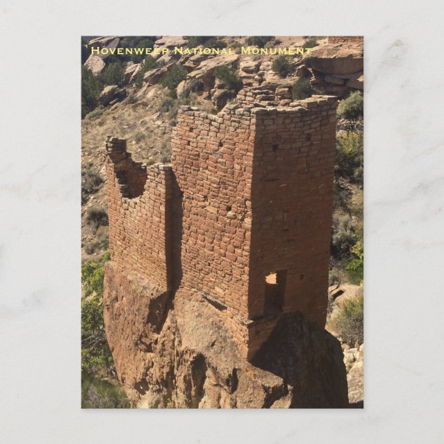 Hovenweep National Monument Postcard (Front)