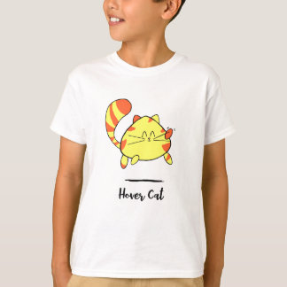 Hover Cat Fun Cartoon Cat Shirt for Kids