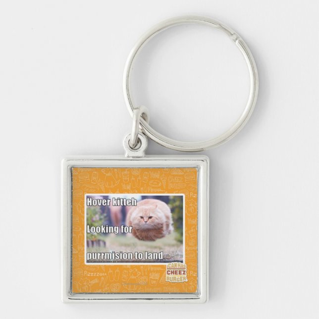 Hover kitteh key ring (Front)