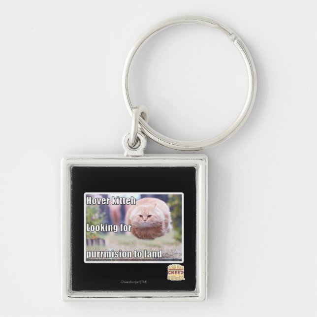 Hover kitteh key ring (Front)