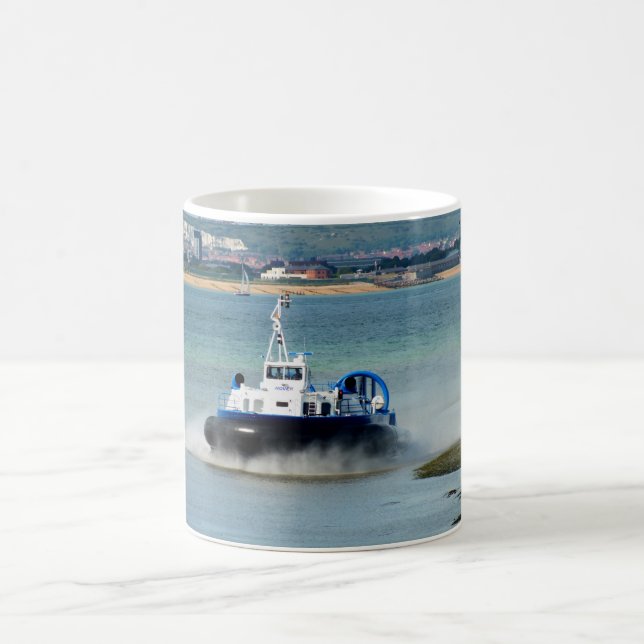 Hovercraft arriving at Ryde Coffee Mug (Center)