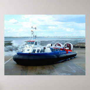 Hovercraft at Ryde Poster