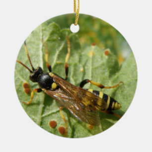 Hoverfly Custom Birthday Ceramic Tree Decoration