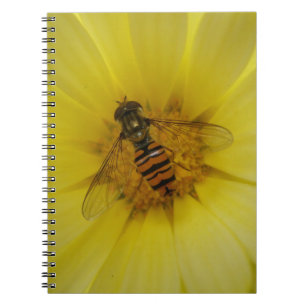 Hoverfly on a Marigold Notebook