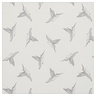 Hovering Hummingbird Tossed Print Fabric