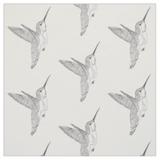 Hovering Hummingbirds Print Fabric