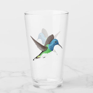 Hovering Jacobin Hummingbird - transparent. Glass