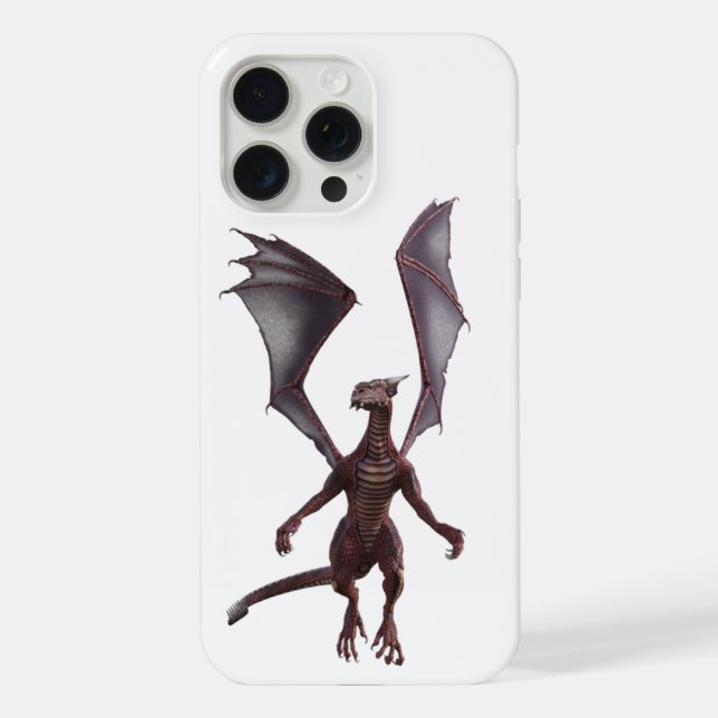 Hovering Red Dragon iPhone Case (Back)