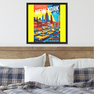 Hoverlay AR Poster 1960s NYC Vibes Canvas Print