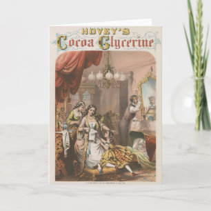 Hovey's Cocoa Glycerine, Circa 1860 Card
