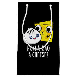 How A-bao A Cheese Funny Food Pun Dark BG Small Gift Bag