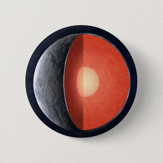 How A Rocky Planet Forms. 6 Cm Round Badge (Front)
