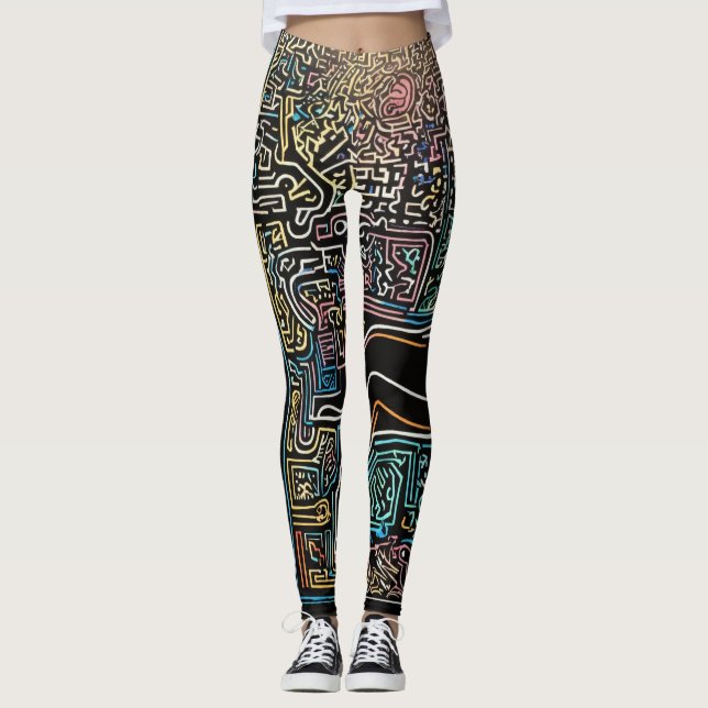 How about "ChromaDream Leggings: A Kaleidoscope of Leggings (Front)