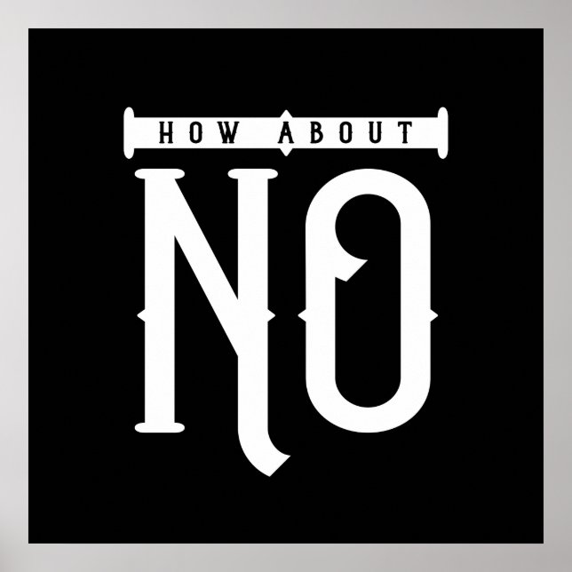 How About No Typography Poster (Front)