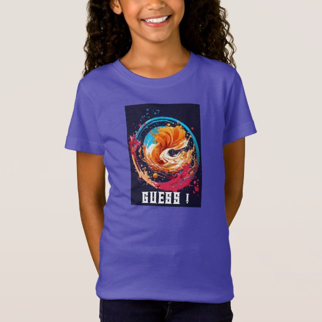 How about "purple Guess Circle Splash Tee"  T- T-Shirt (Front)