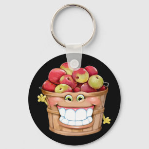 How about them apples?! Happy Apples! Key Ring