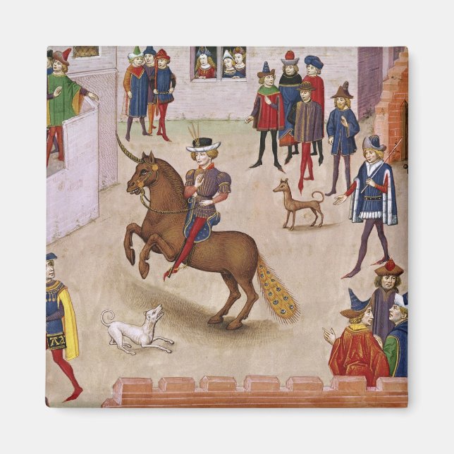 How Alexander the Great  Mounted Bucephalus Magnet (Front)
