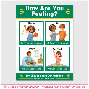How Are You Feeling Classroom Anchor Chart