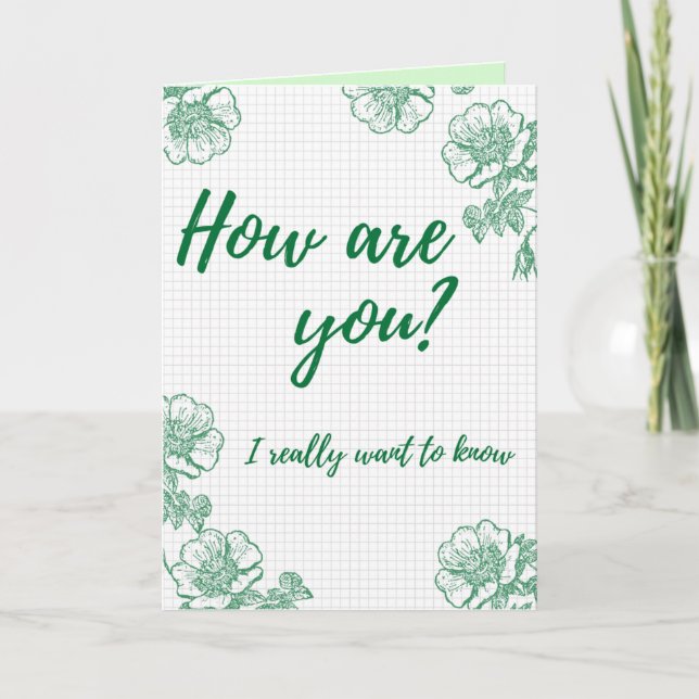 How Are You? Thinking Of You Card (Front)