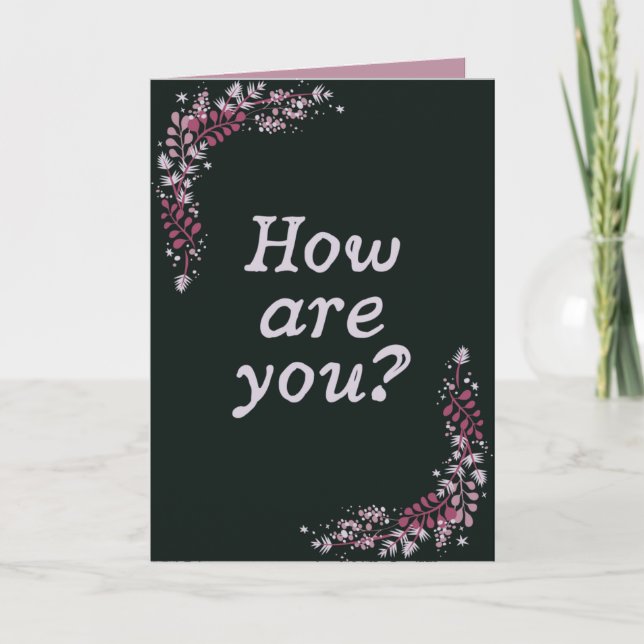 How Are You? Thinking Of You Card (Front)